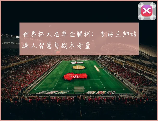 世界杯大名单全解析：专访主帅的选人智慧与战术考量